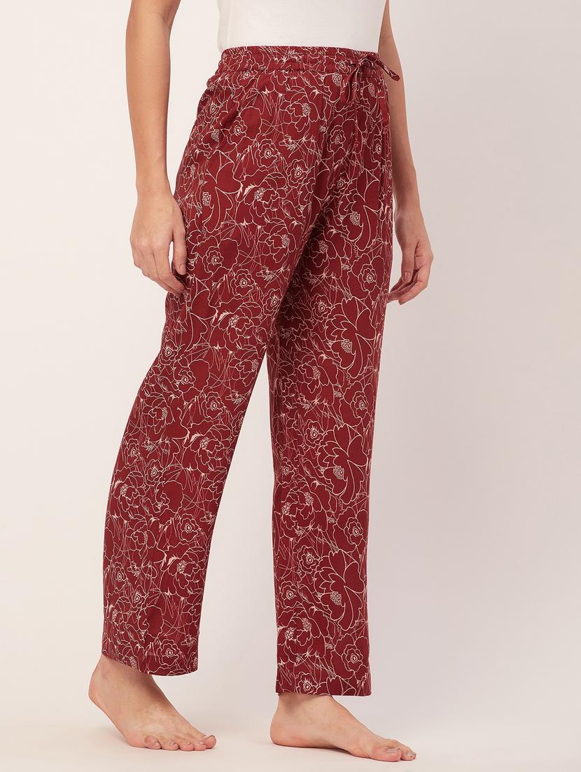rust floral print pajama - 20468751 - Standard Image - 1