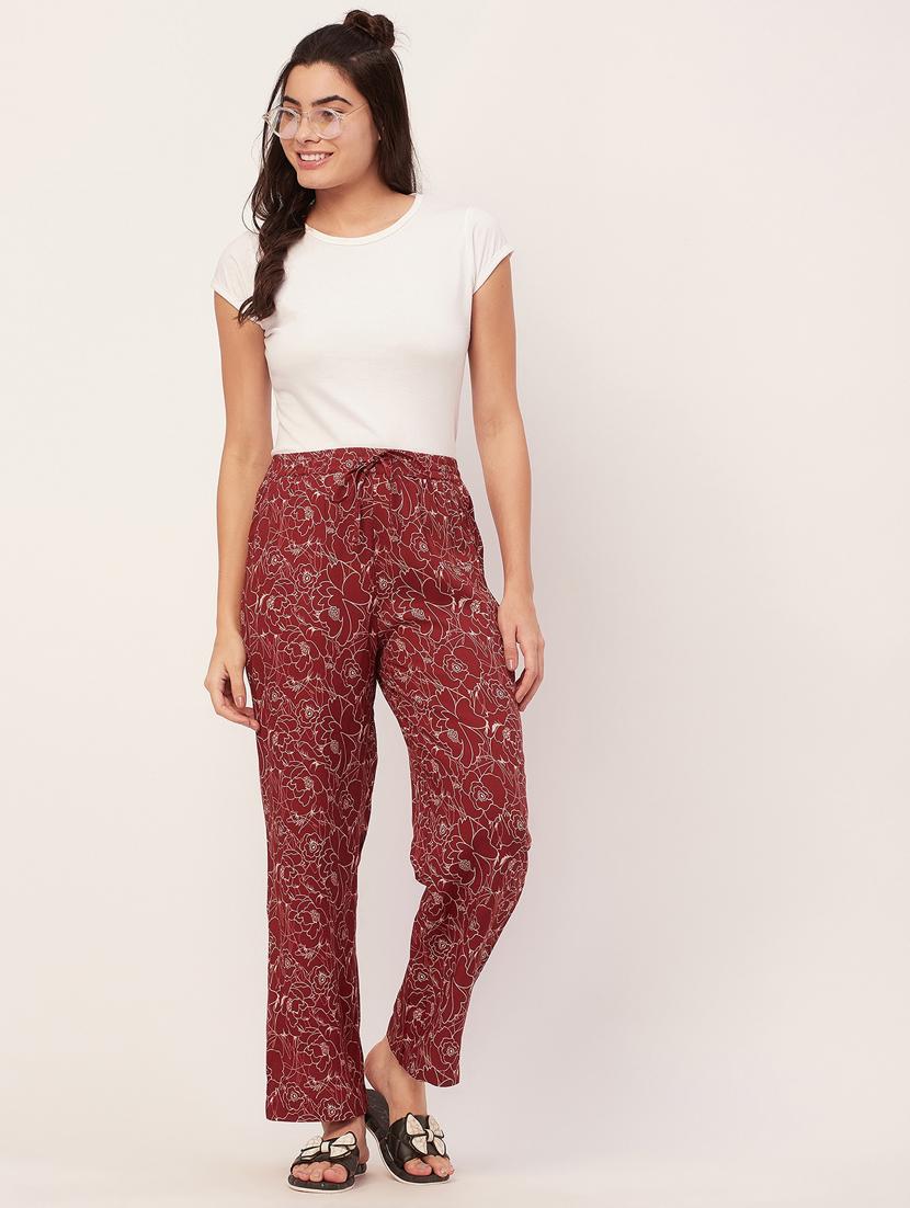 rust floral print pajama - 20468751 - Standard Image - 4