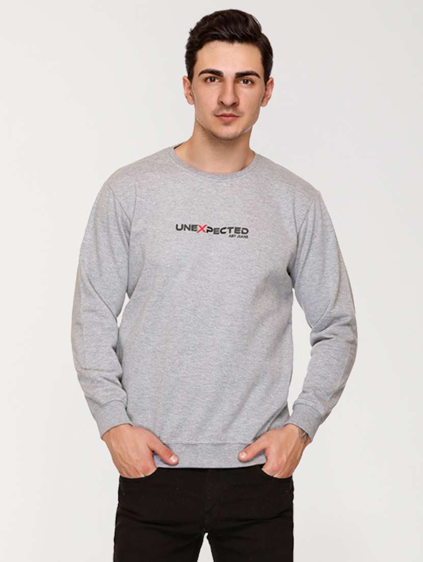 mens chest print sweatshirt