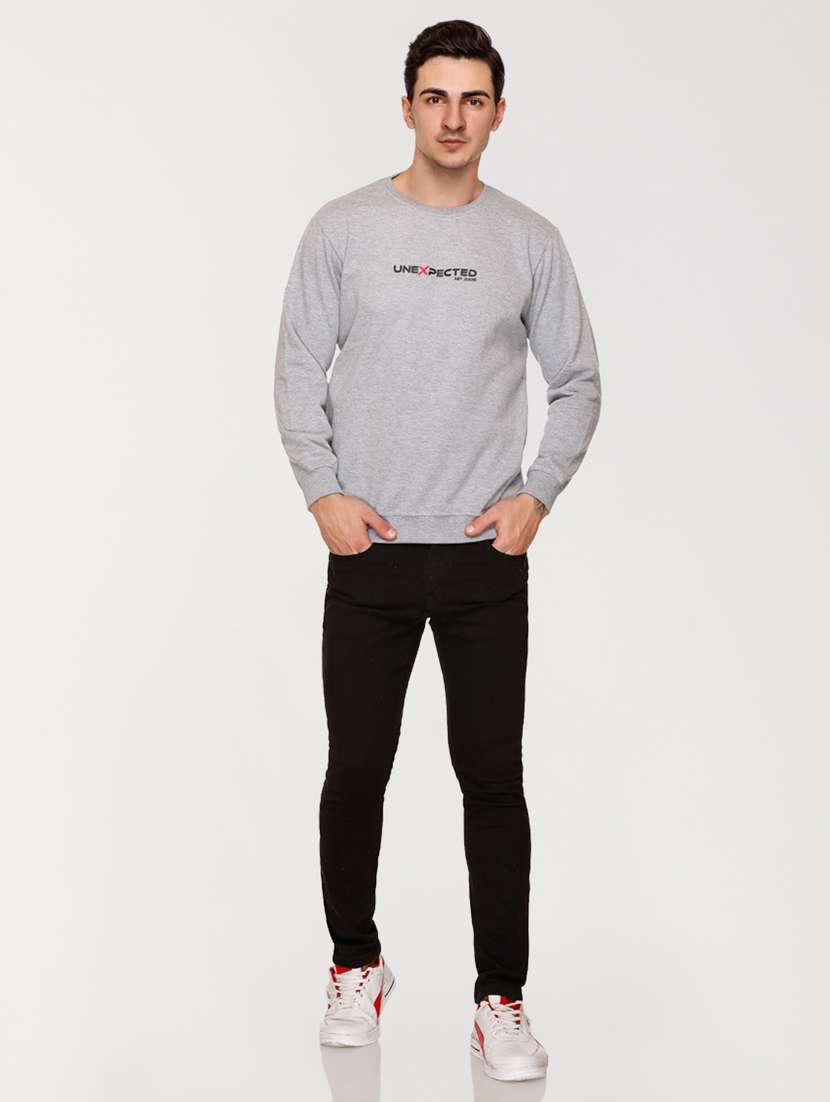 mens chest print sweatshirt - 20469908 - Standard Image - 4