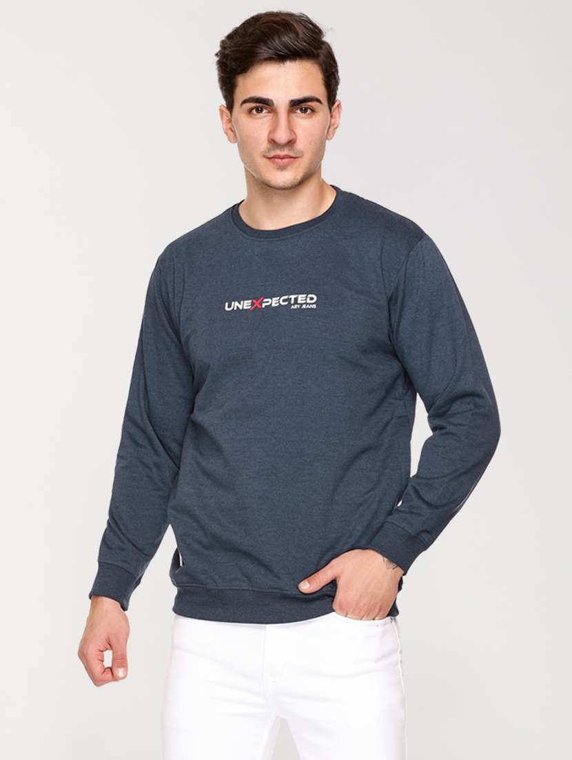 mens chest print sweatshirt