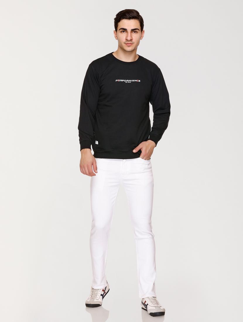 mens chest print sweatshirt - 20469910 - Standard Image - 4