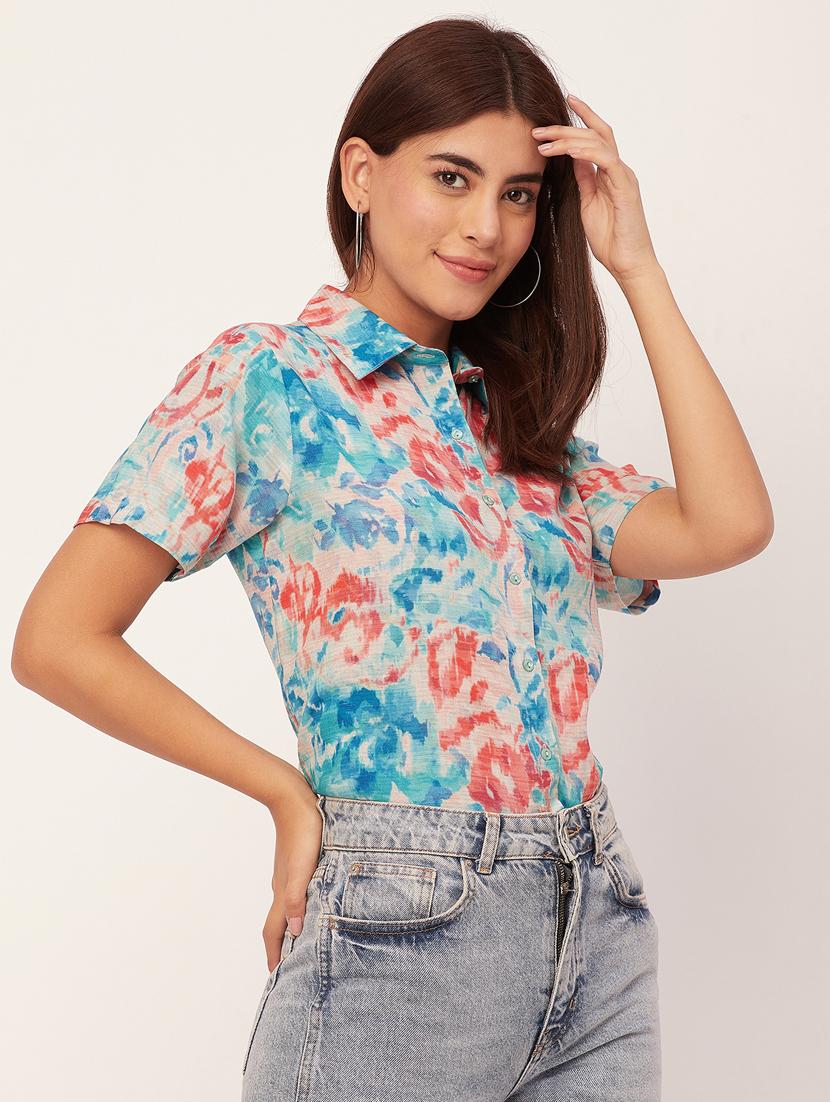 off white printed regular shirt - 20473214 - Standard Image - 1