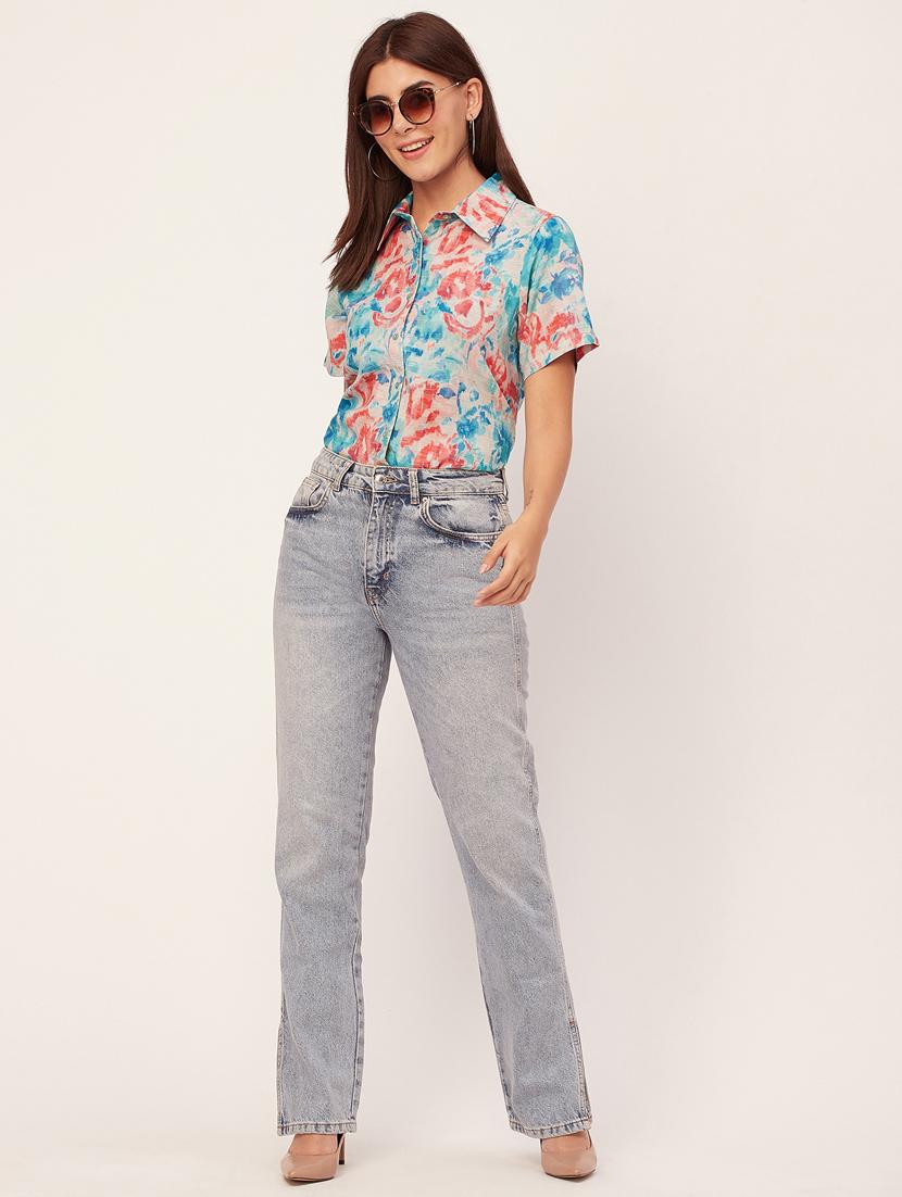 off white printed regular shirt - 20473214 - Standard Image - 4