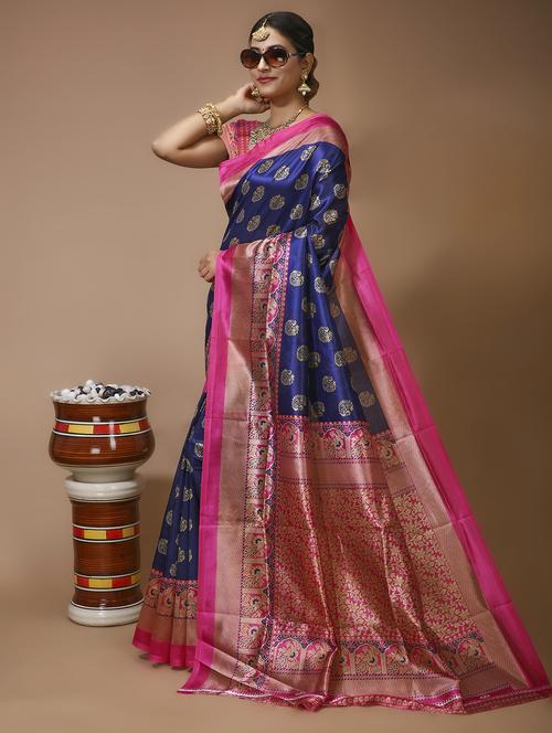 women's banarasi saree with blouse - 20474335 -  Standard Image - 0