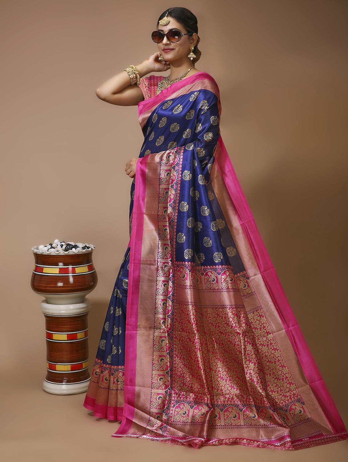 women's banarasi saree with blouse - 20474335 -  Zoom Image - 0