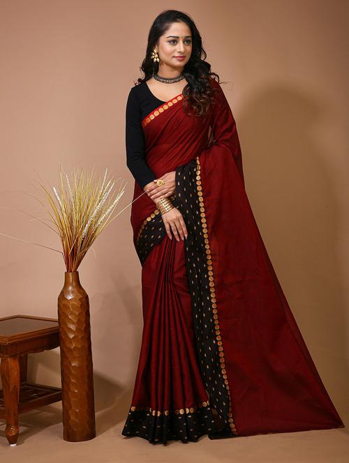women's bordered royal blue colored saree - 20474357 - Standard Image - 0