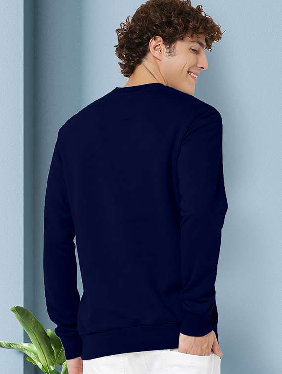 men solid sweatshirt - 20474905 -  Standard Image - 1
