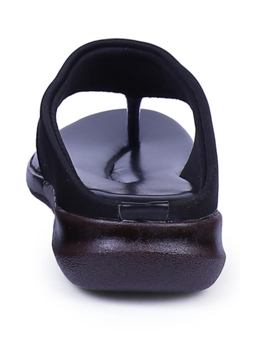 women black open thong flats - 20476198 - Standard Image - 4