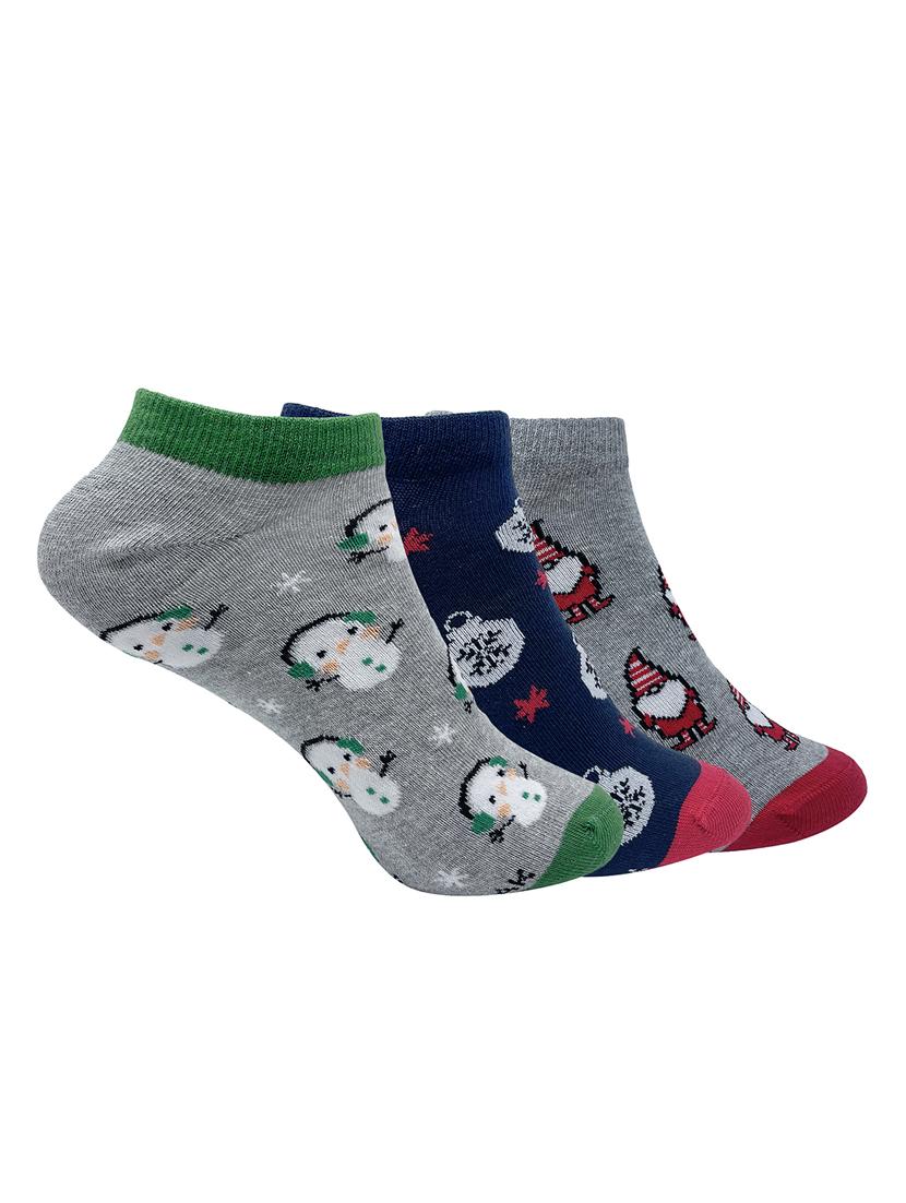 pack of 3 ankle length socks - 20476211 -  Standard Image - 1