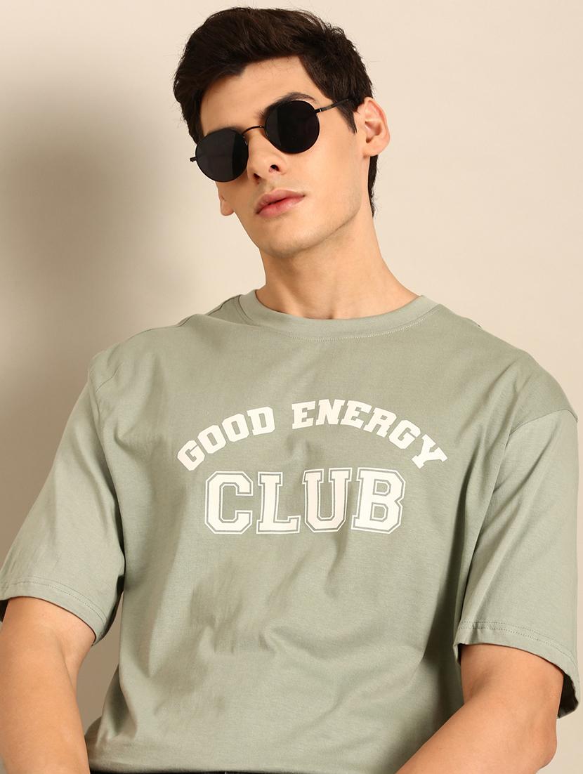 neo mint crew neck chest print t-shirt - 20477900 - Standard Image - 1