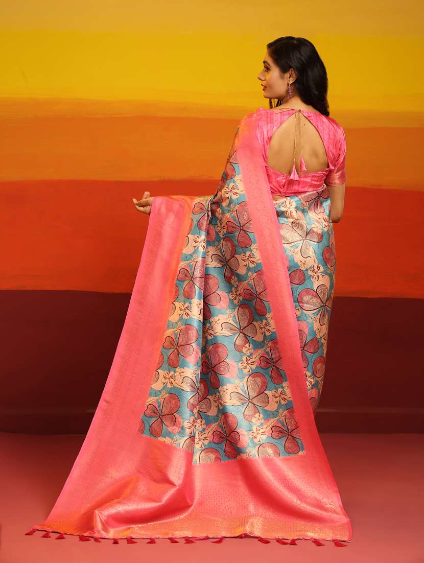 women's self design multi colored saree - 20477921 - Standard Image - 4