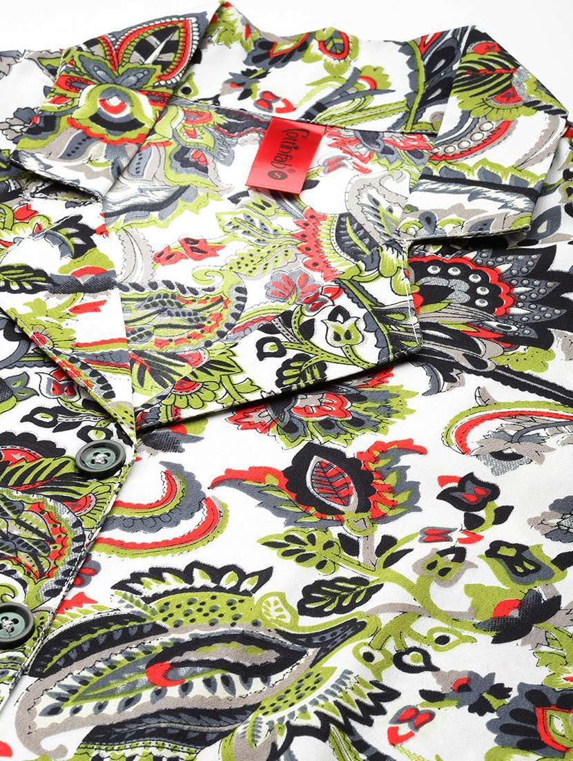 women multi color crepe top and trouser set co-ord - 20477944 -  Standard Image - 4