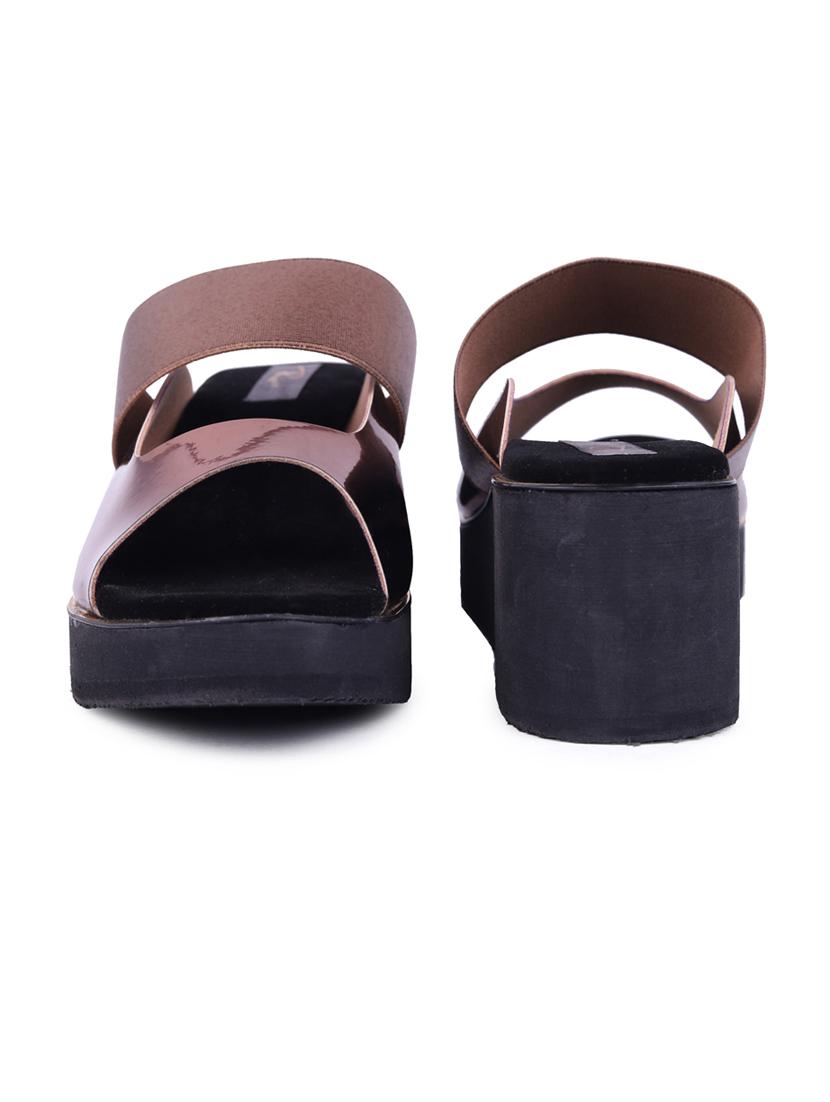 women metallic slip on wedge - 20477961 - Standard Image - 4