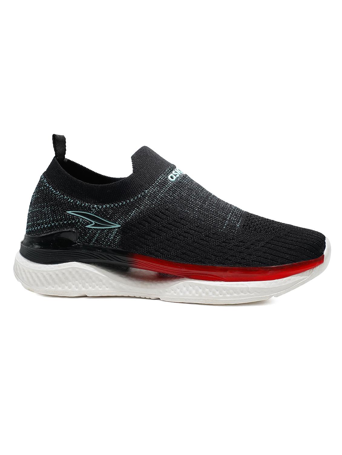 men self designed black slip on sport shoe - 20477993 - Standard Image - 1