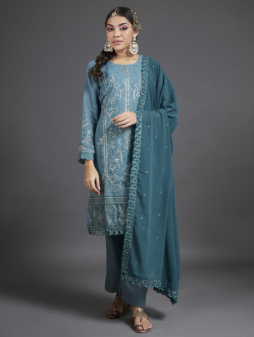 women embroidered unstitched suit set - 20478106 - Zoom Image - 0