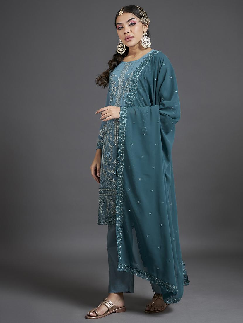 women embroidered unstitched suit set - 20478106 - Standard Image - 1