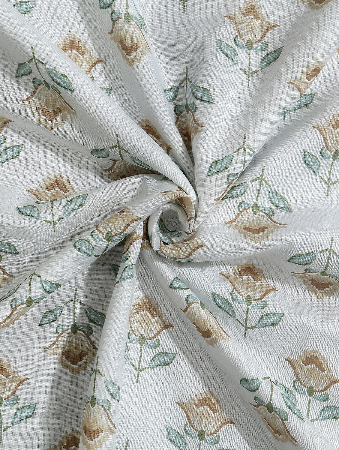 texstylers cotton reversible floral print 57 x 87 inches jaipuri single bed ac dohar - 20478360 - Standard Image - 4