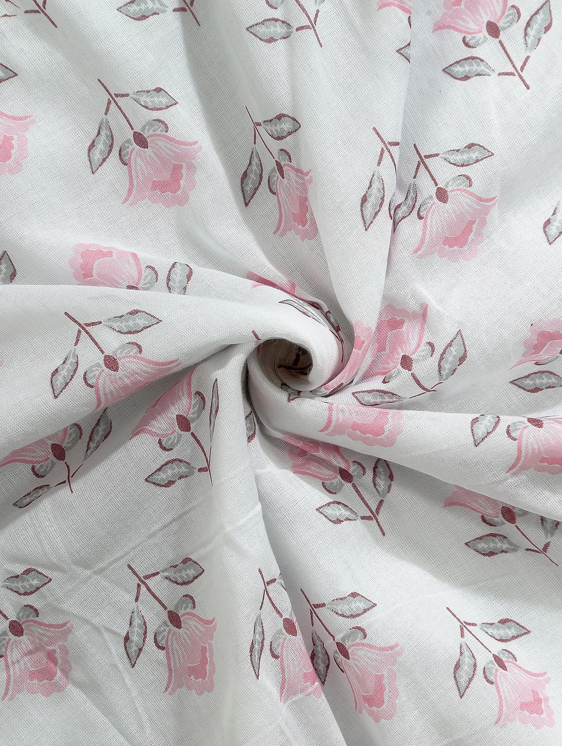 texstylers cotton reversible floral print 57 x 87 inches jaipuri single bed ac dohar - 20478362 - Standard Image - 4