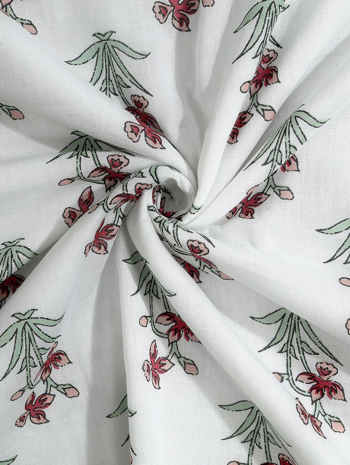 texstylers cotton reversible floral print 57 x 87 inches jaipuri single bed ac dohar - 20478364 - Standard Image - 4