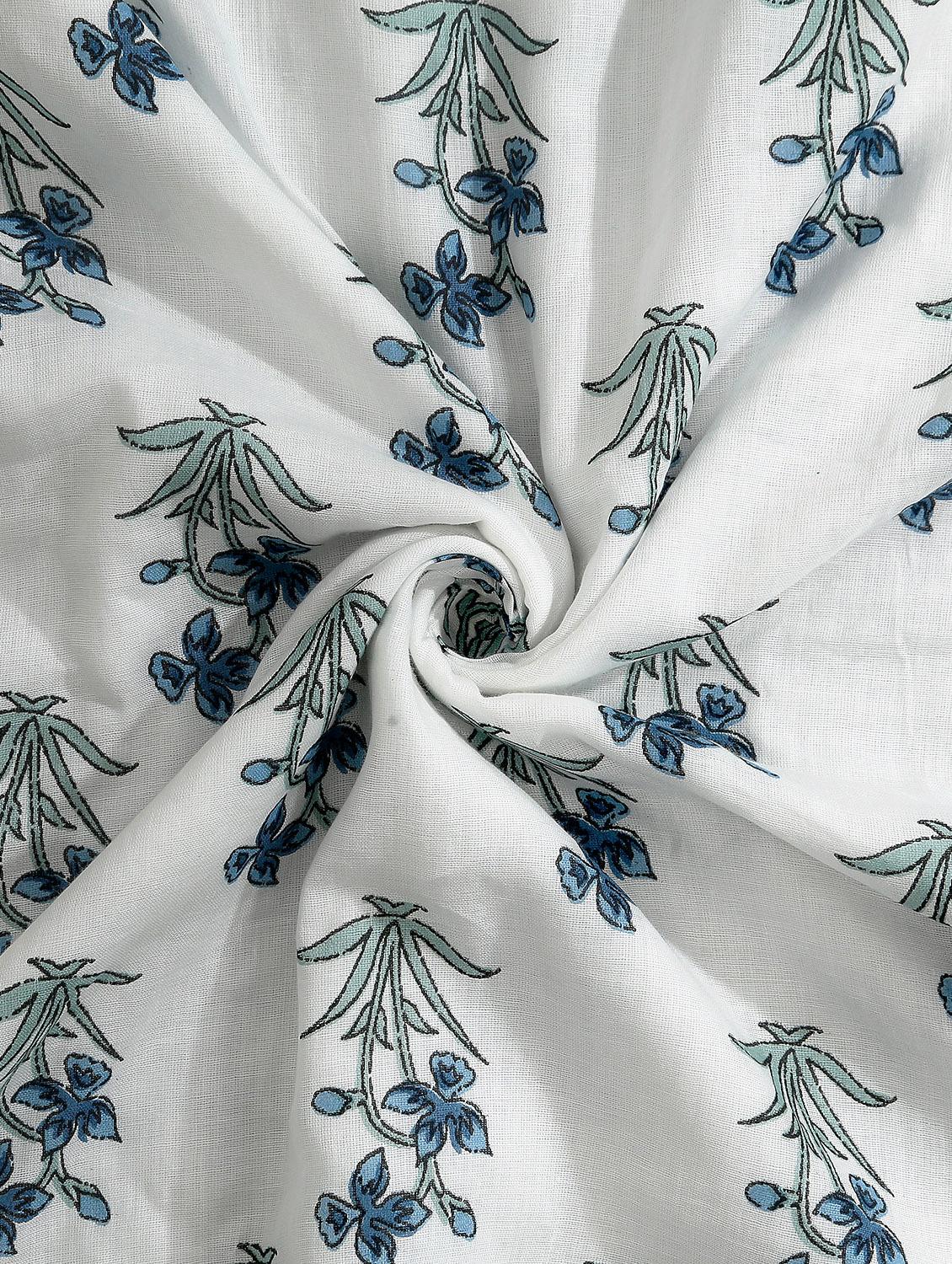 texstylers cotton reversible floral print 57 x 87 inches jaipuri single bed ac dohar - 20478365 - Standard Image - 4
