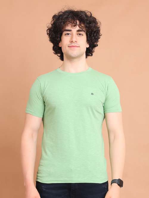 men neon melange cotton t-shirt - 20478529 - Standard Image - 0