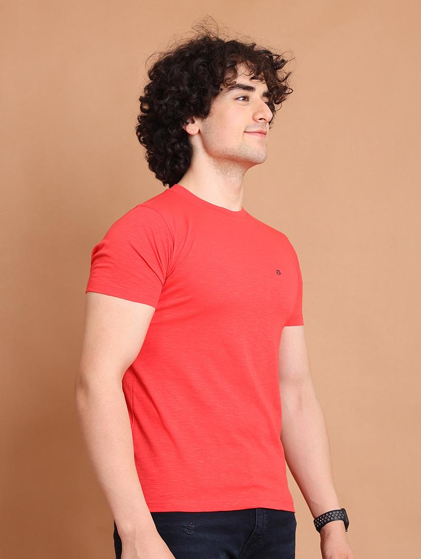 men round neck solid regular t-shirt - 20478531 - Standard Image - 1