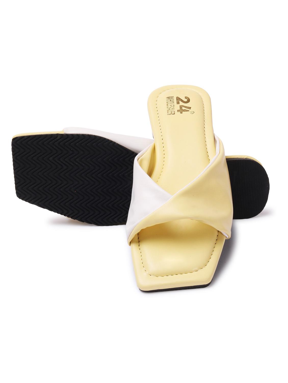 women lemon sherbet slip on flats - 20478588 - Standard Image - 1