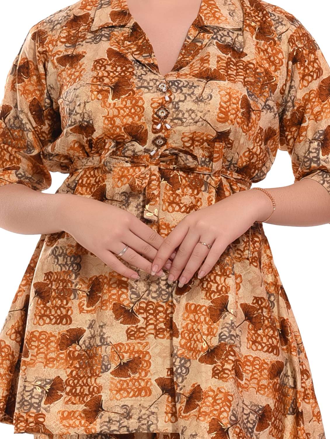 women multi color kurti & pant co-ord sets - 20478696 -  Standard Image - 4