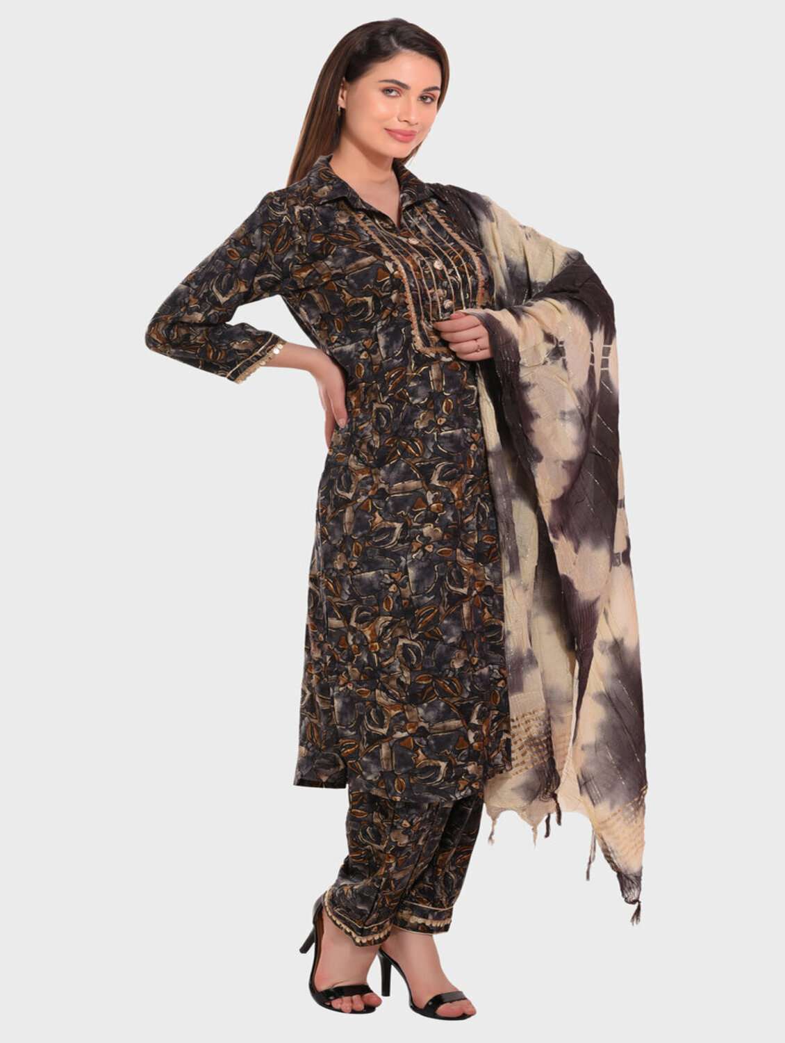 women multi color kurta salwar set with dupatta - 20478824 - Standard Image - 1