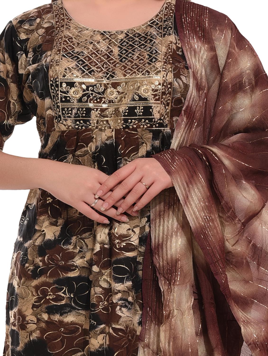 women muti color kurta salwar set with dupatta - 20478831 - Standard Image - 4