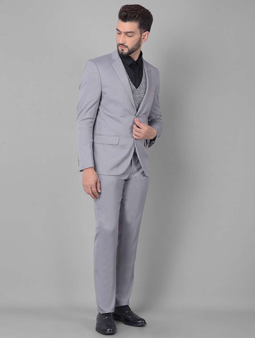 men grey terry rayon 2-piece suits  - 20478883 -  Standard Image - 1