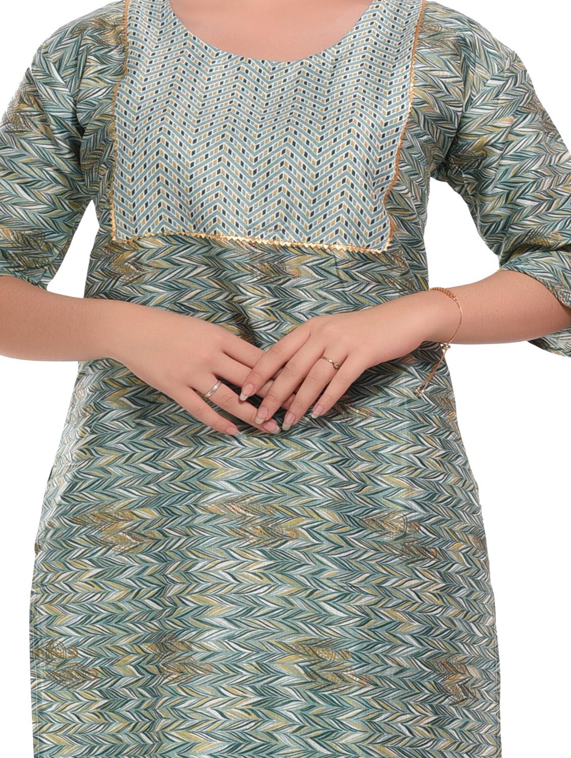 women multi color round neck kurta pant set - 20478891 - Standard Image - 4