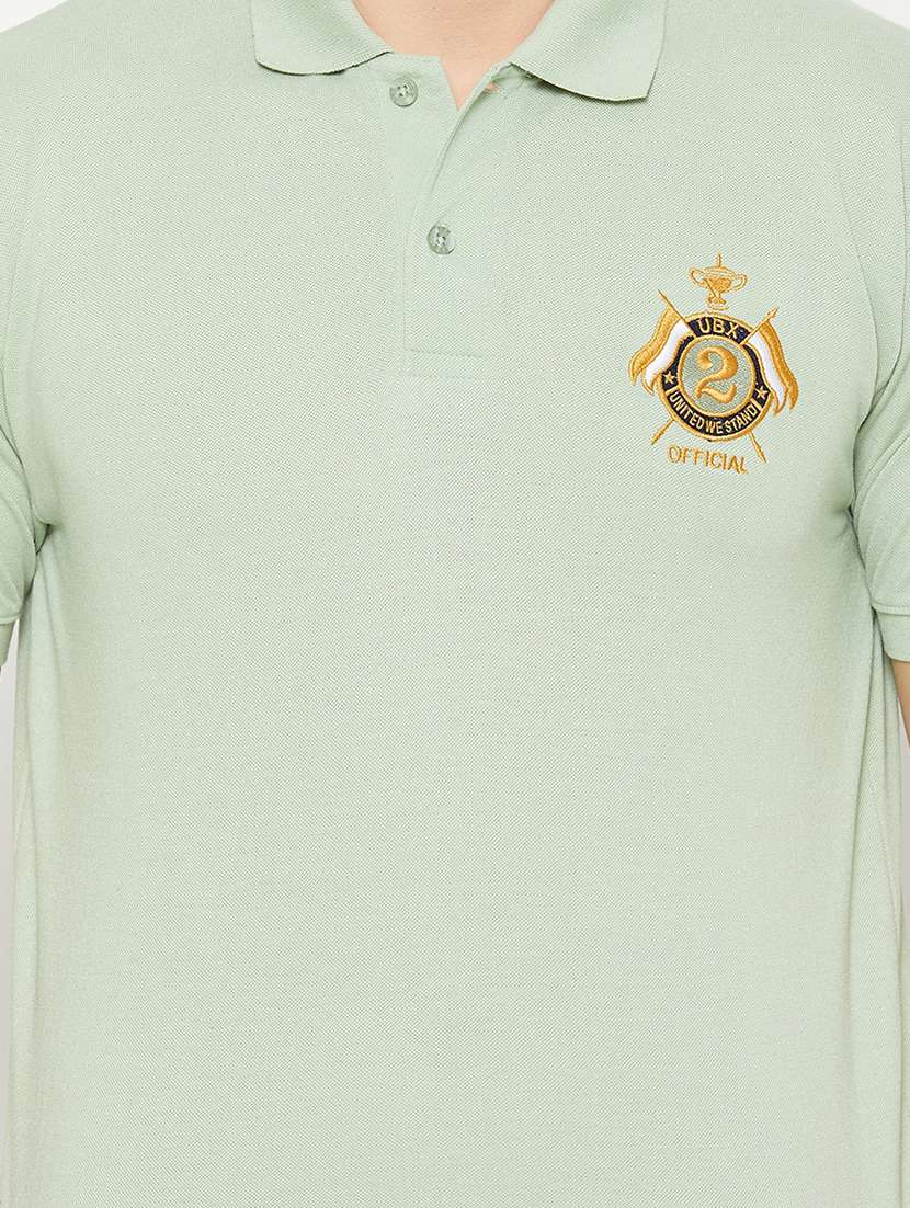 neo mint solid polo t-shirt - 20483773 - Standard Image - 4
