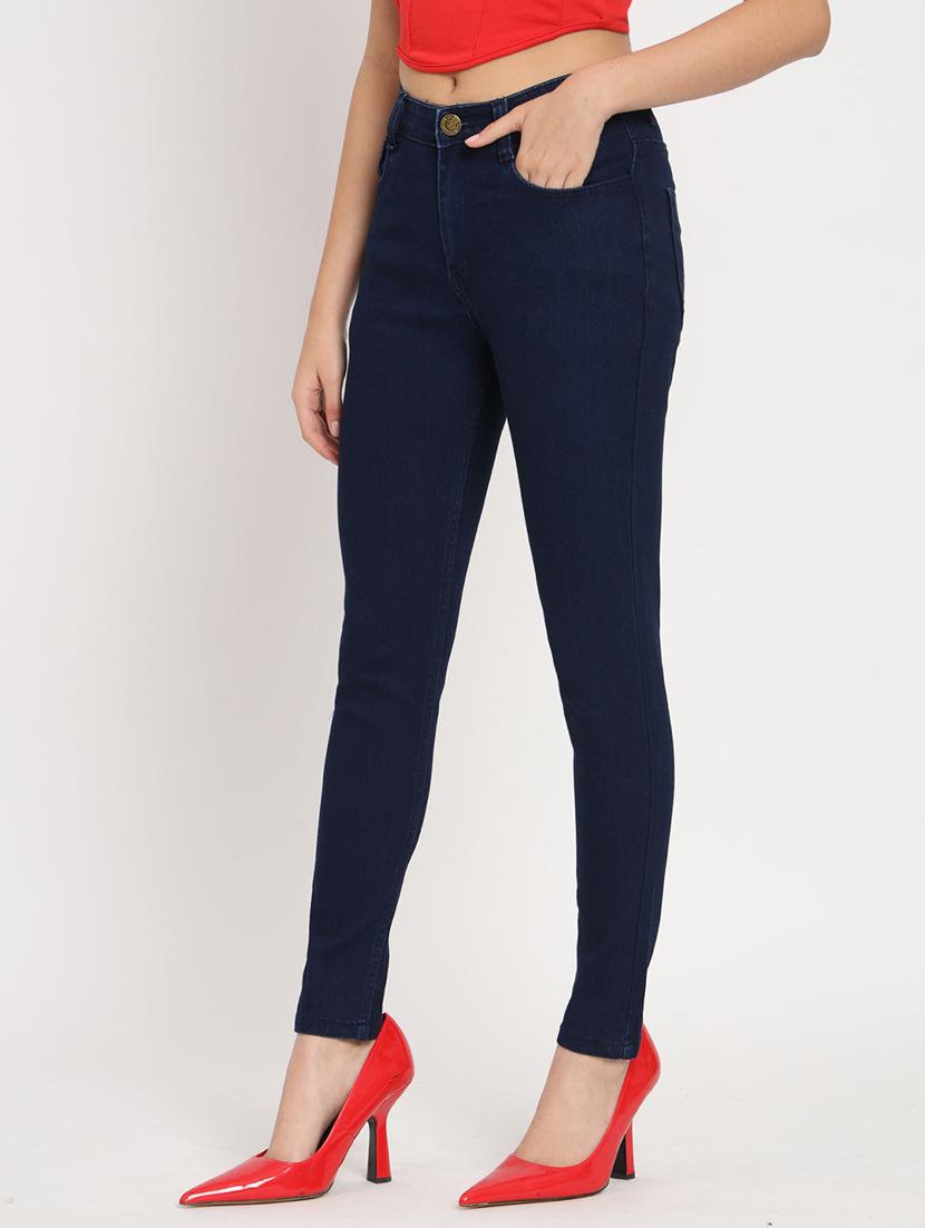 women's plain slim fit jeans - 20483872 - Standard Image - 1