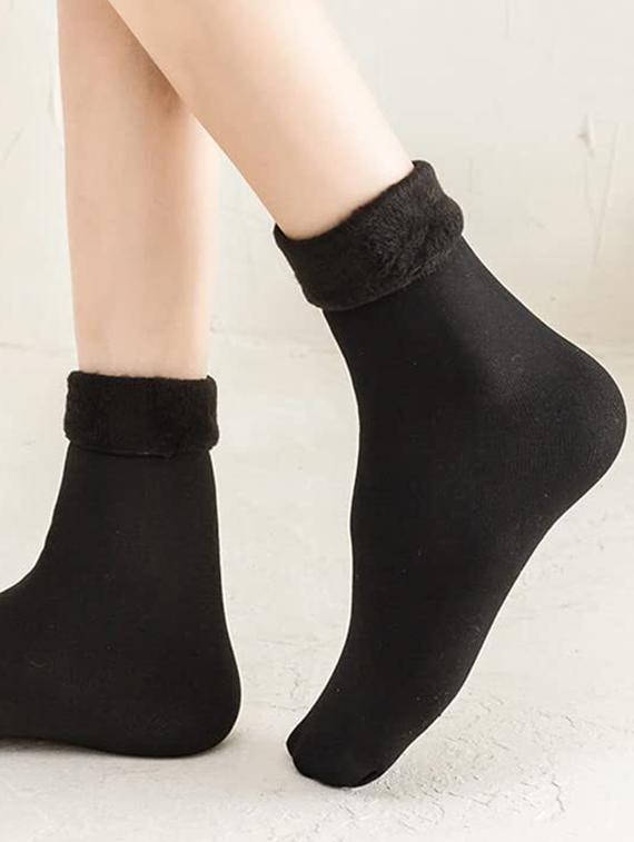 women black wool blend socks - 20483961 - Standard Image - 1