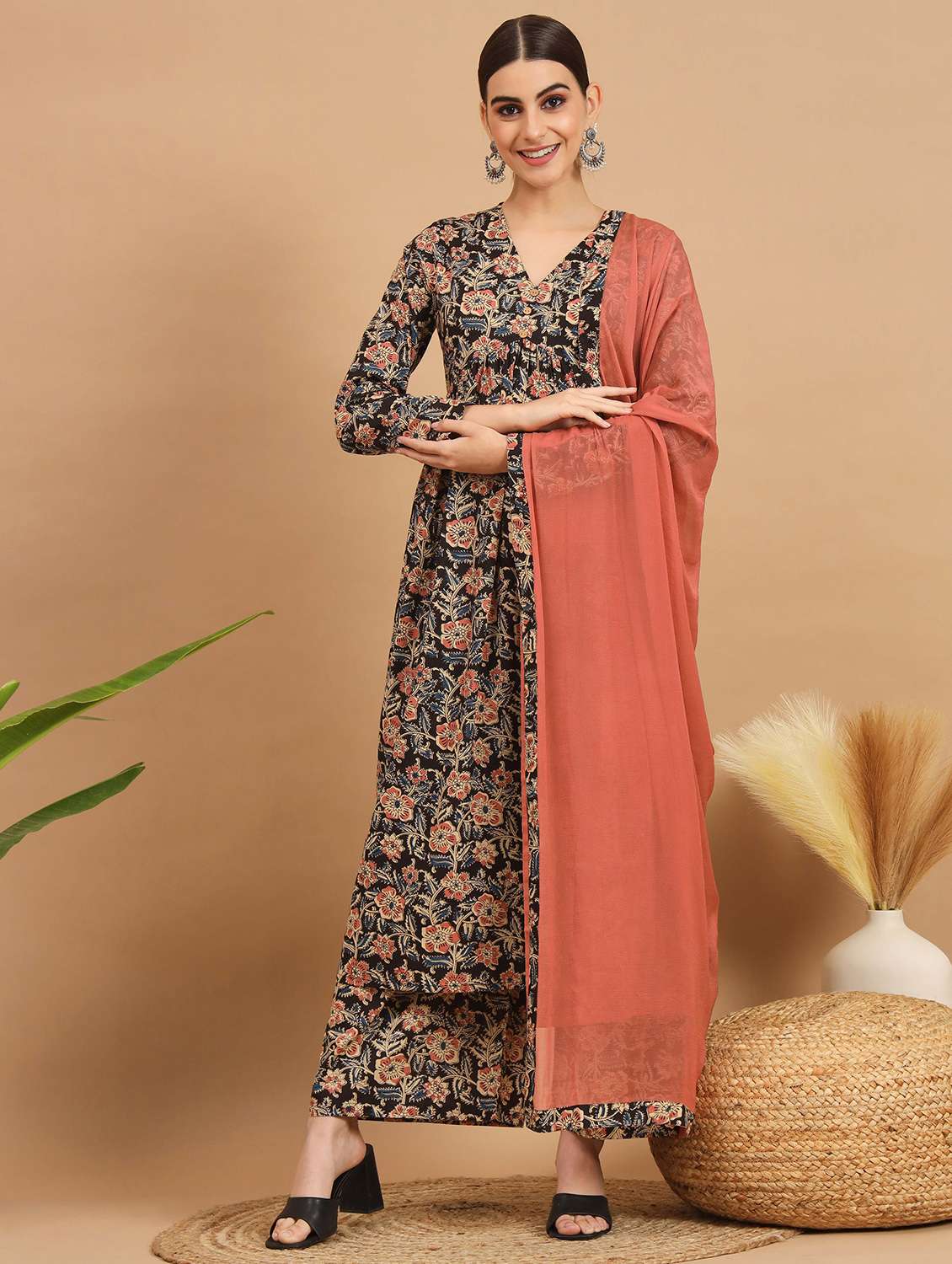 black long sleeve suit set