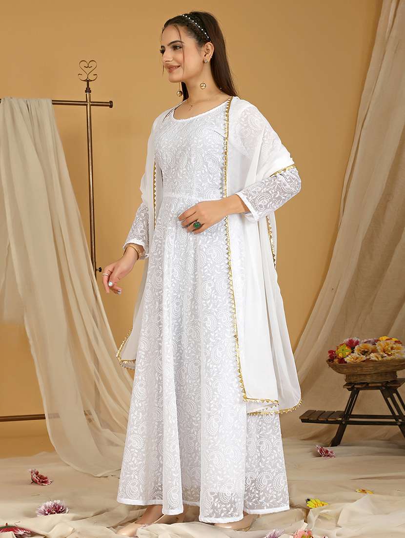 women embroidered kurta dupatta set - 20484630 -  Standard Image - 1