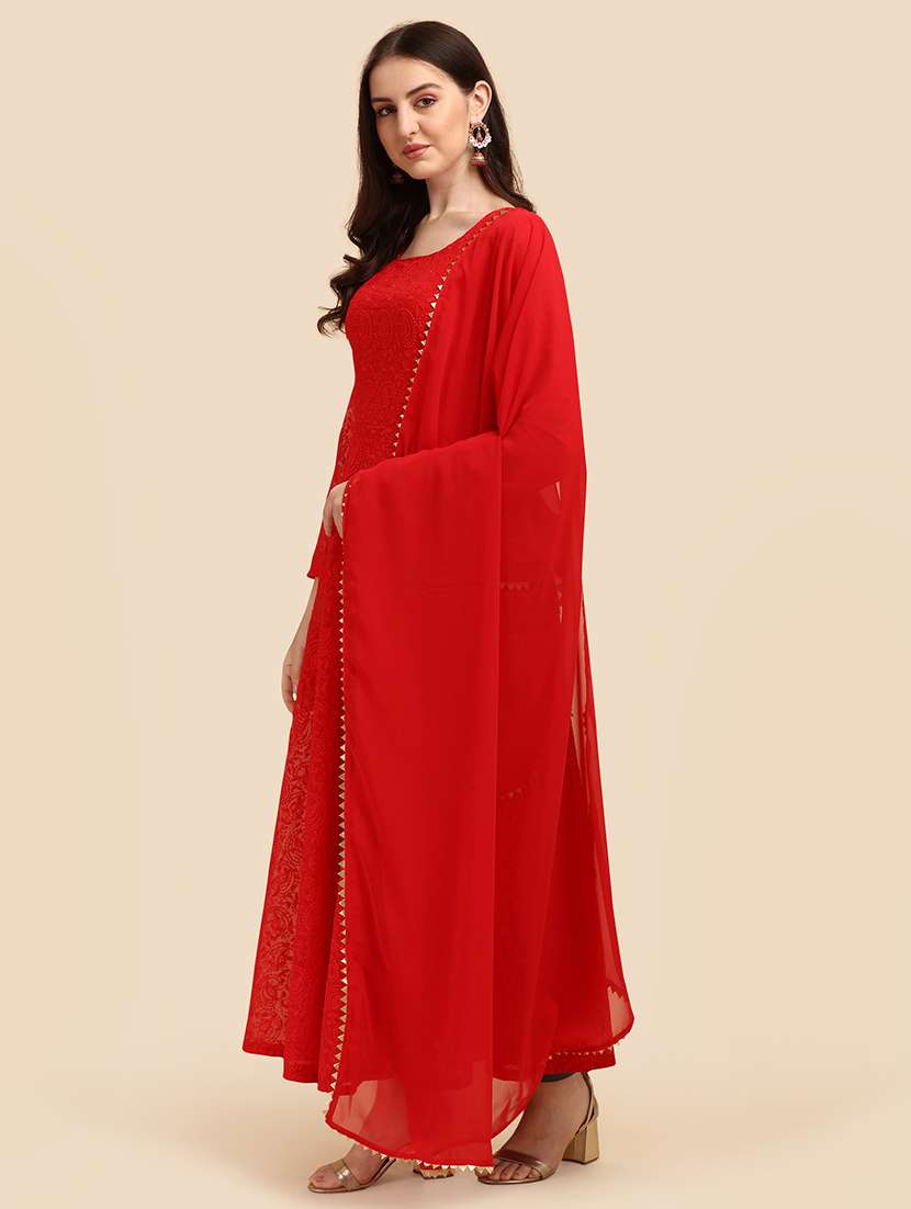 women embroidered kurta dupatta set - 20484632 - Standard Image - 1