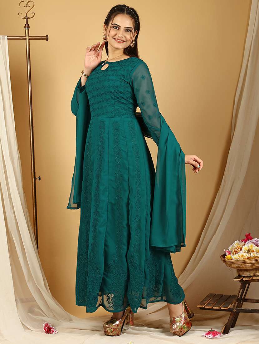 women embroidered kurta dupatta set - 20484634 -  Standard Image - 1