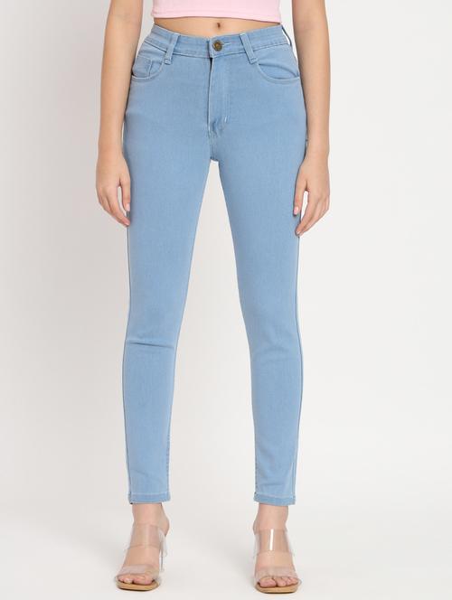 women's plain skinny fit jeans - 20484647 -  Standard Image - 0