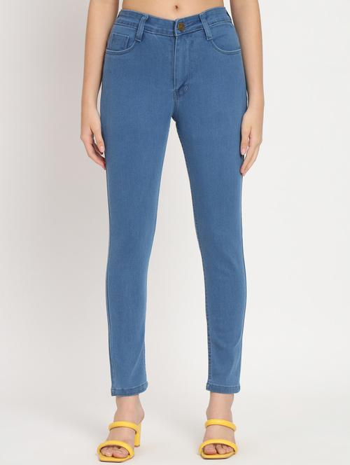 women's plain slim fit jeans - 20484648 - Standard Image - 0