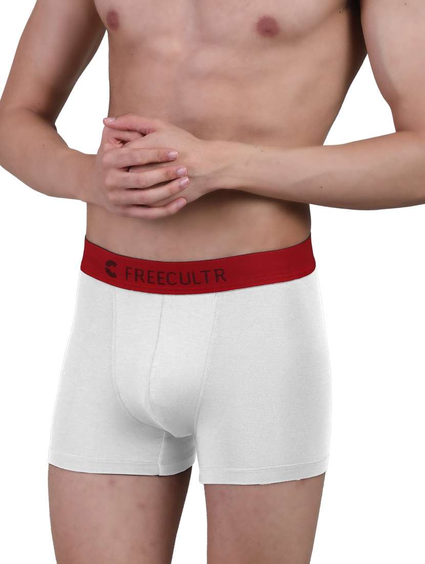 men white set of 3 solid micro modal trunk briefs - 20484756 -  Standard Image - 1