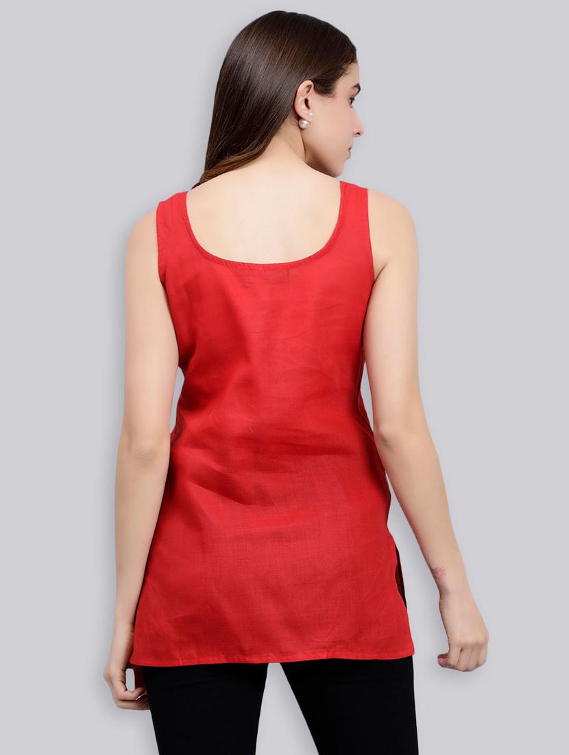 women set of 2 white & red camisole - 20485532 - Standard Image - 4
