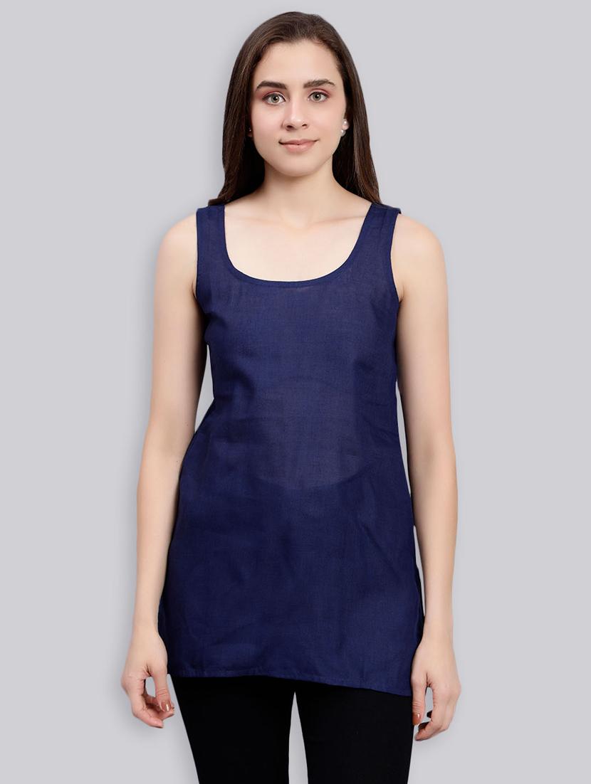women set of 2 black & navy blue camisole - 20485643 - Standard Image - 1