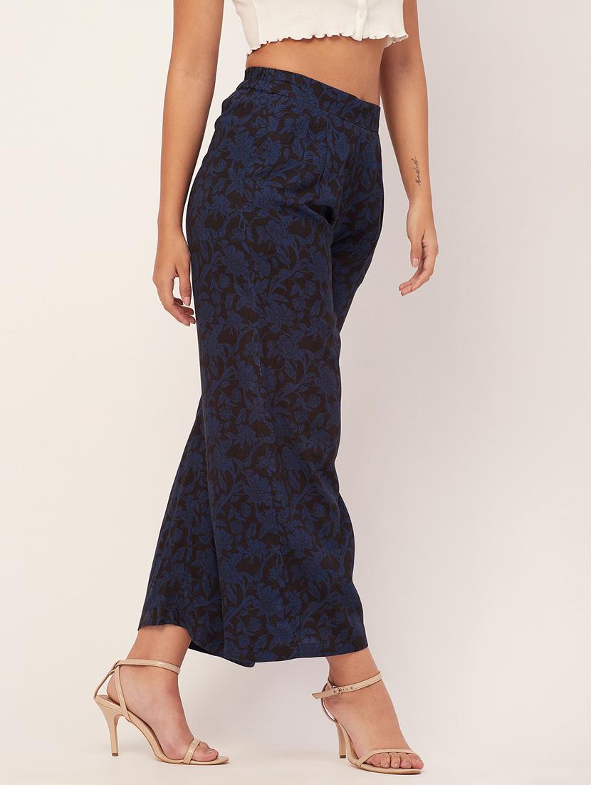 women floral print wide leg trouser - 20485678 - Standard Image - 1