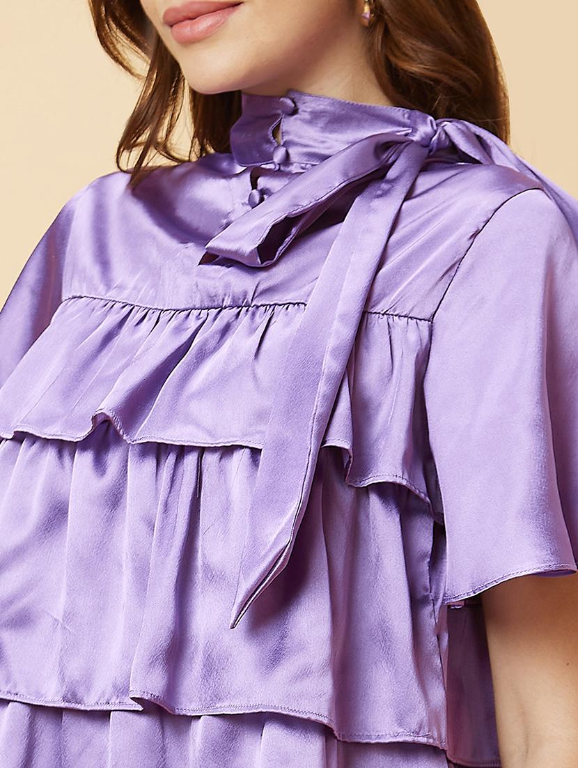 purple solid regular top - 20485873 - Standard Image - 6