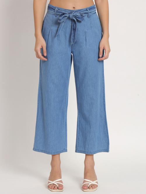 blue denim trousers - 20485992 - Standard Image - 0