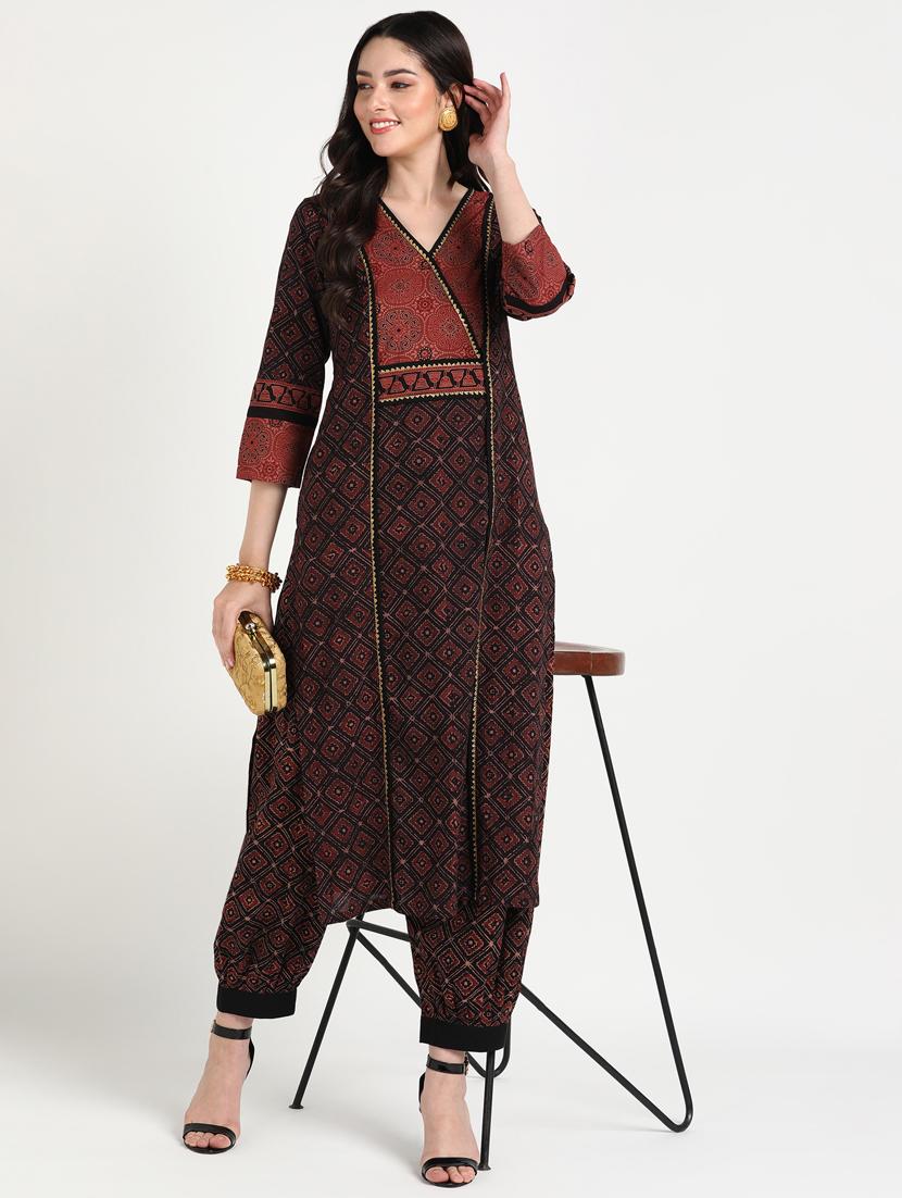 women three quarter sleeve kurta salwar with dupatta set - 20486112 - Standard Image - 4