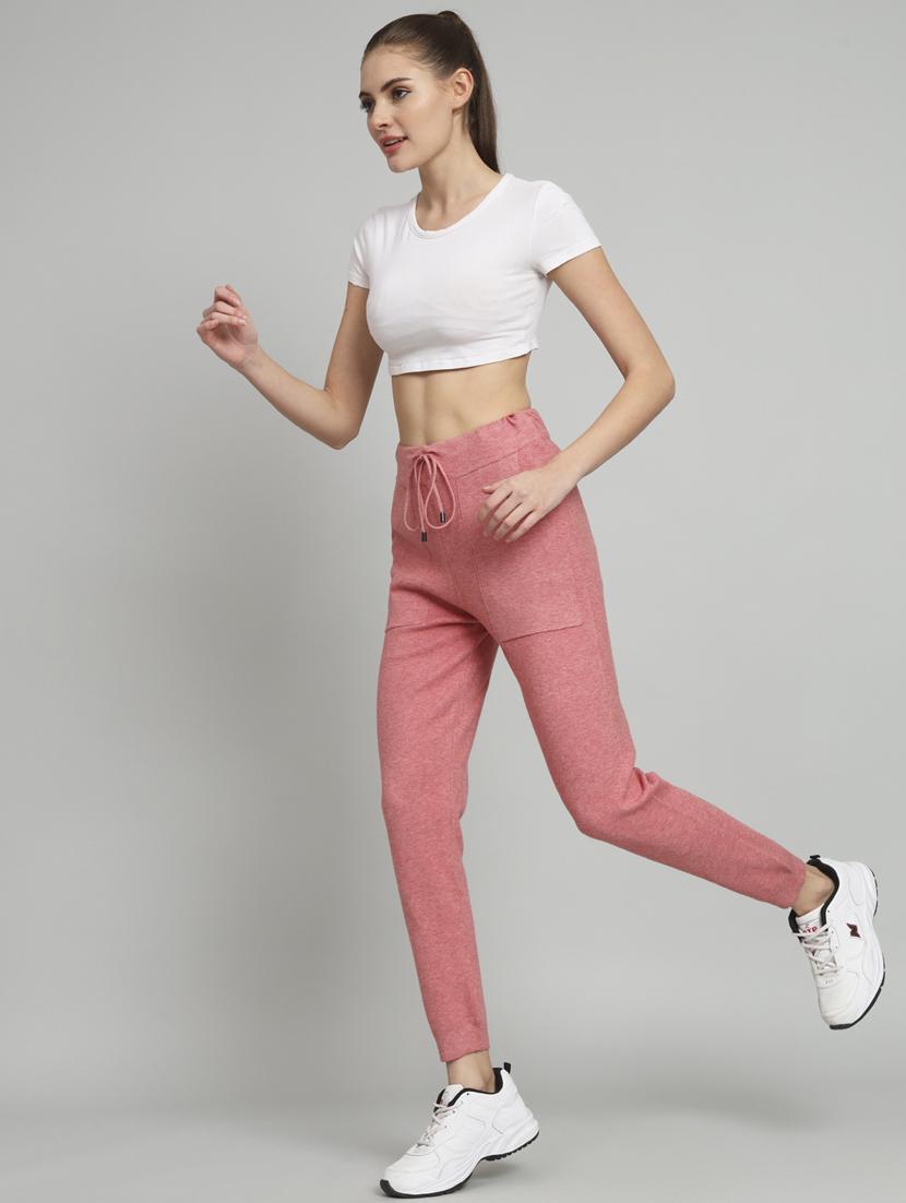 peach wool jogger - 20486342 - Standard Image - 4